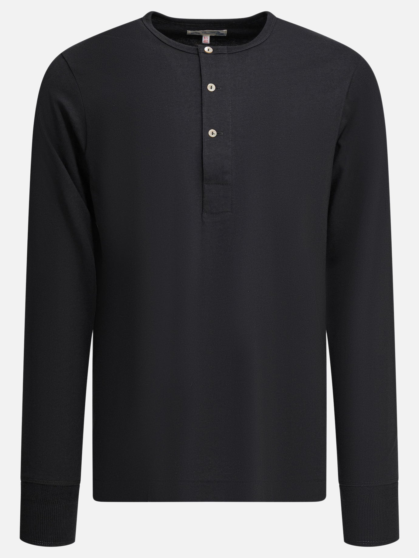 Henley t-shirts Solid colour  Black - Merz b. Schwanen Men | PDP | VIETTI Online Store | Zoom-Modal
