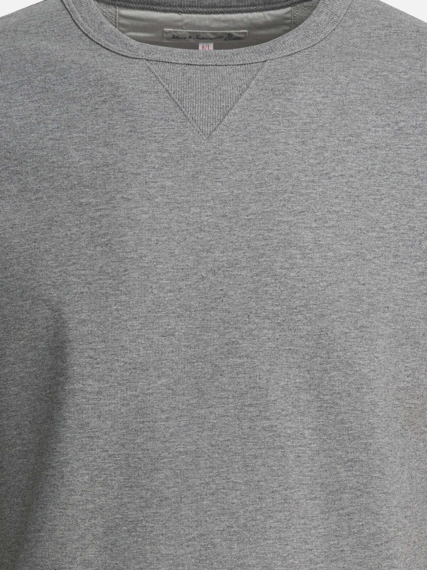 Crewnecks Solid colour  Grey - Merz b. Schwanen Men | PDP | VIETTI Online Store | thumbnail_3