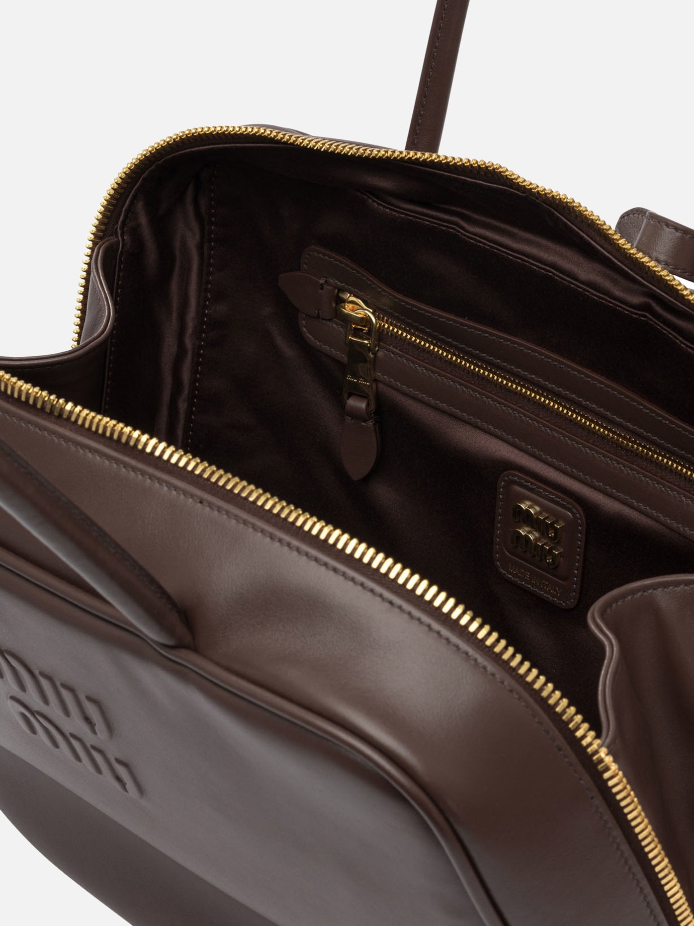 Medium bags Solid colour  Brown - Miu Miu Women | PDP | VIETTI Online Store | Zoom-Modal_5
