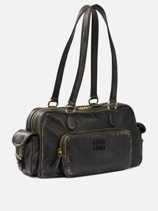 Medium bags 100% lamb leather  Brown - Miu Miu Women | PDP | VIETTI Online Store | 2
