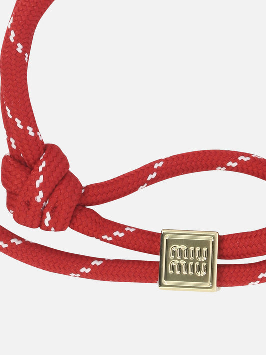 Miu Miu Rope bracelet 21229764_UNI Red 2