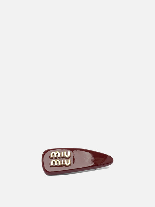 Hair clips Logo  Red - Miu Miu Women | PDP | VIETTI Online Store 
