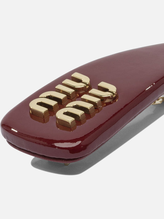 Hair clips Logo  Red - Miu Miu Women | PDP | VIETTI Online Store | 2
