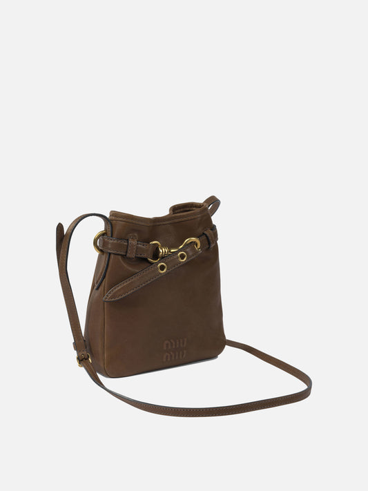 Pouch 100% lamb leather  Brown - Miu Miu Women | PDP | VIETTI Online Store | 2
