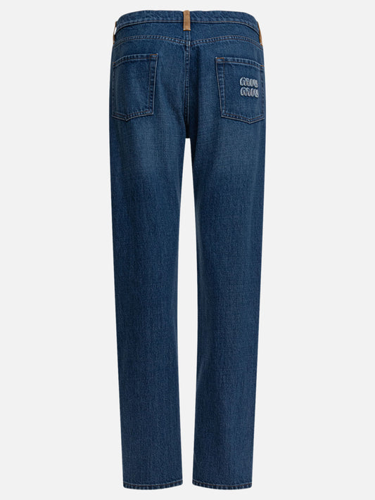 Straight-leg jeans Denim  Blue - Miu Miu Women | PLP | VIETTI Online Store | 2
