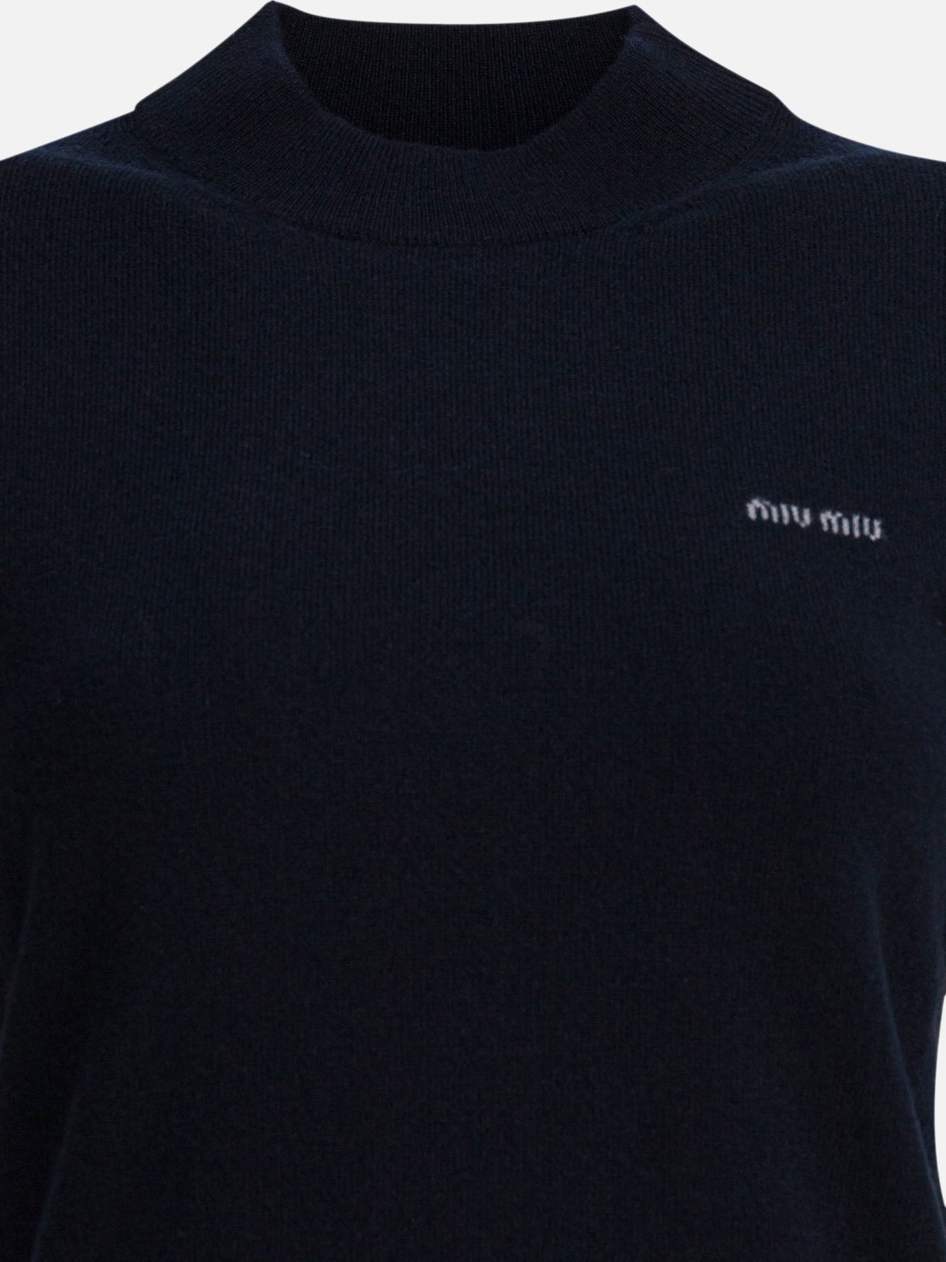 Polo shirts with buttons Logo  Blue - Miu Miu Women | PDP | VIETTI Online Store | Zoom-Modal_3
