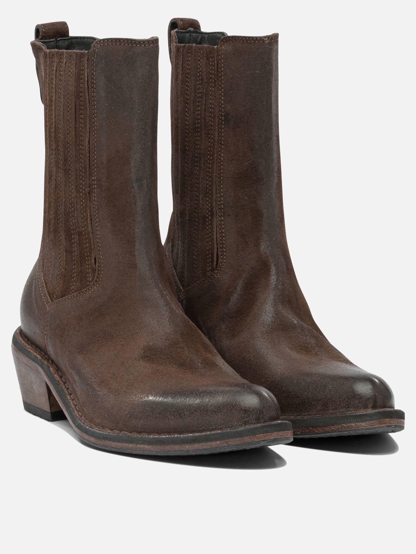 Cowboy 100% leather - 80% rubber 20% leather  Brown - Moma Women | PDP | VIETTI Online Store | thumbnail_2