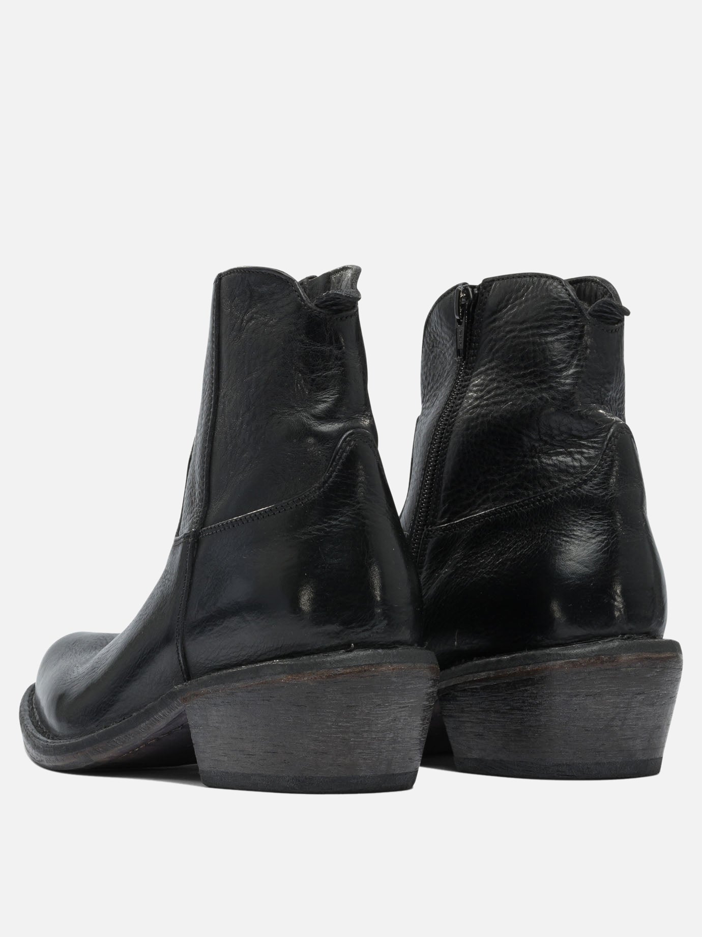 Cowboy 100% leather - 80% rubber 20% leather  Black - Moma Women | PDP | VIETTI Online Store | Zoom-Modal_4
