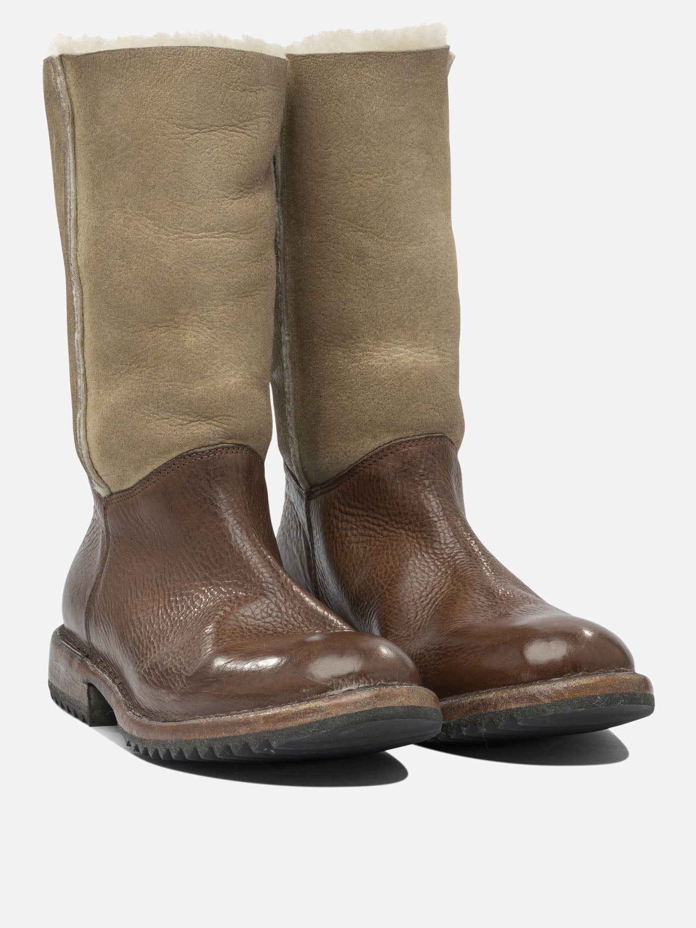 Zipped boots 100% leather - 100% rubber  Brown - Moma Women | PDP | VIETTI Online Store | thumbnail_2