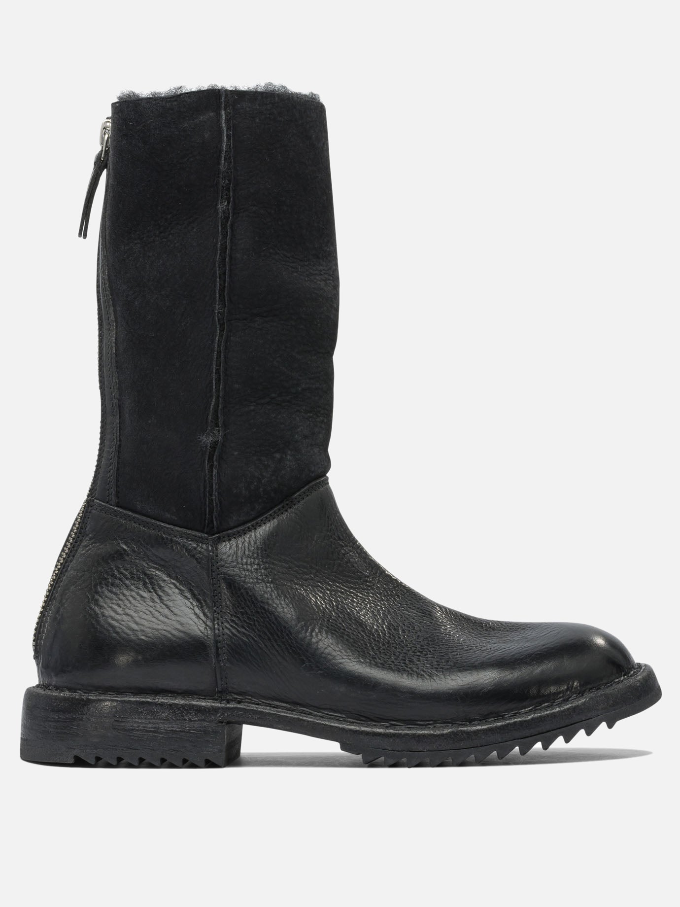 Zipped boots 100% leather - 100% rubber  Black - Moma Women | PDP | VIETTI Online Store | Zoom-Modal
