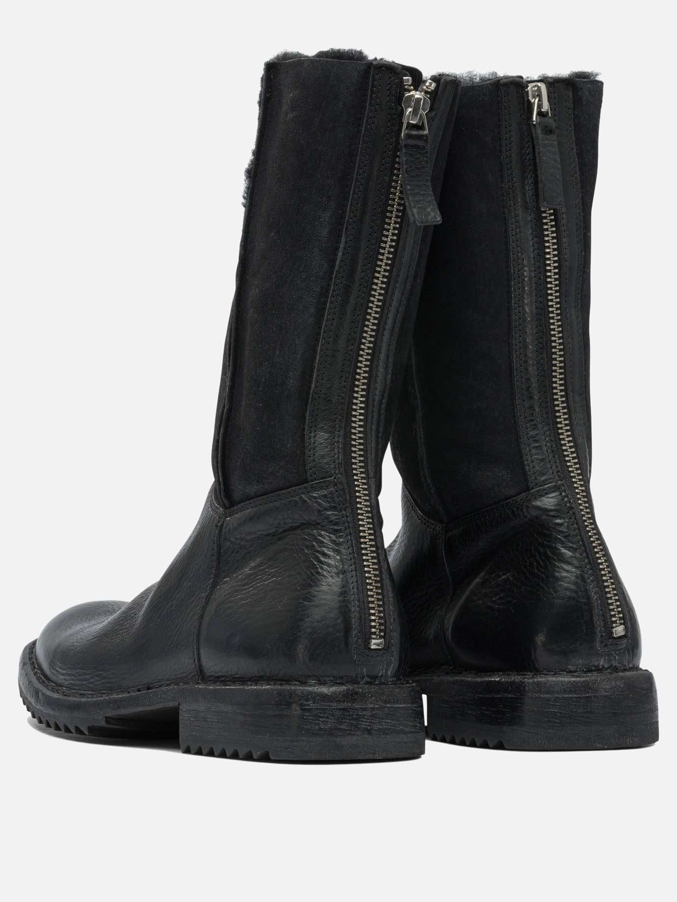 Zipped boots 100% leather - 100% rubber  Black - Moma Women | PDP | VIETTI Online Store | thumbnail_4