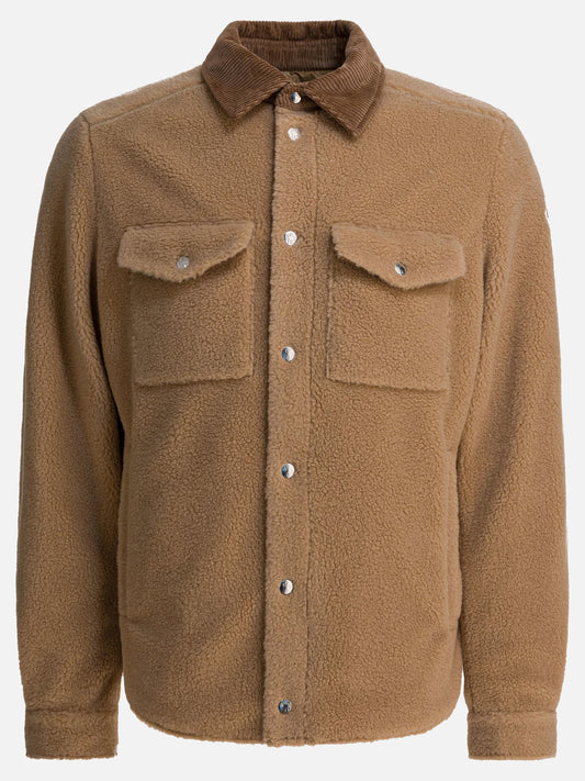 Overshirt jackets Logo  Beige - Moncler Men | PDP | VIETTI Online Store 
