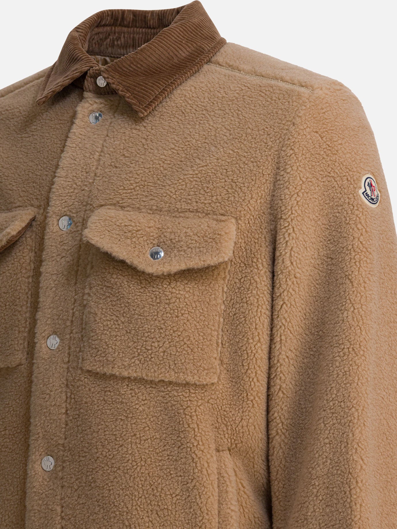 Overshirt jackets Logo  Beige - Moncler Men | PDP | VIETTI Online Store | Zoom-Modal_3
