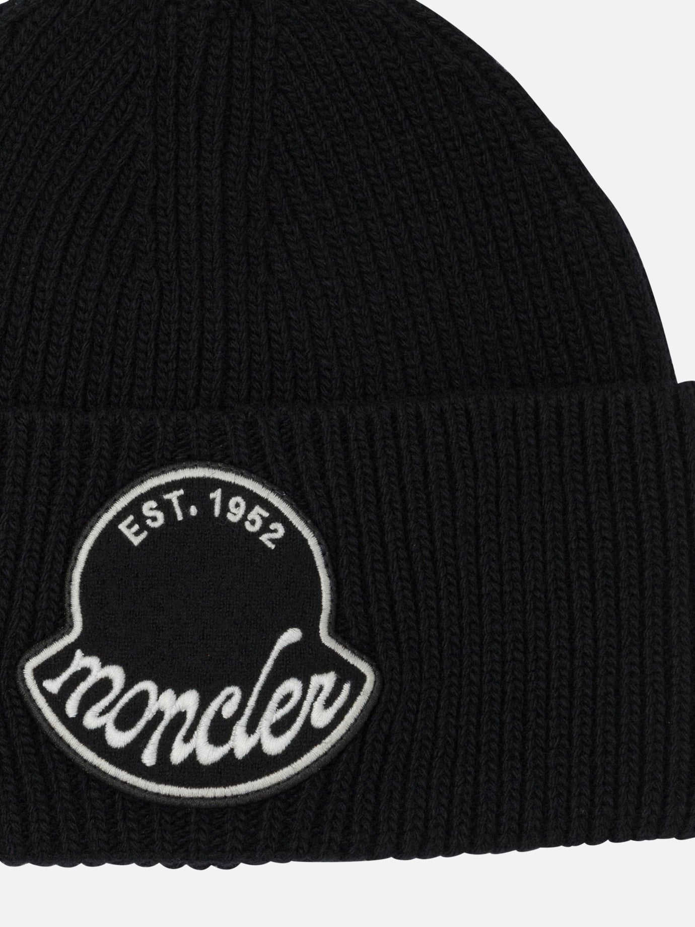 Beanies 100% virgin wool  Black - Moncler Men | PDP | VIETTI Online Store | Zoom-Modal_3
