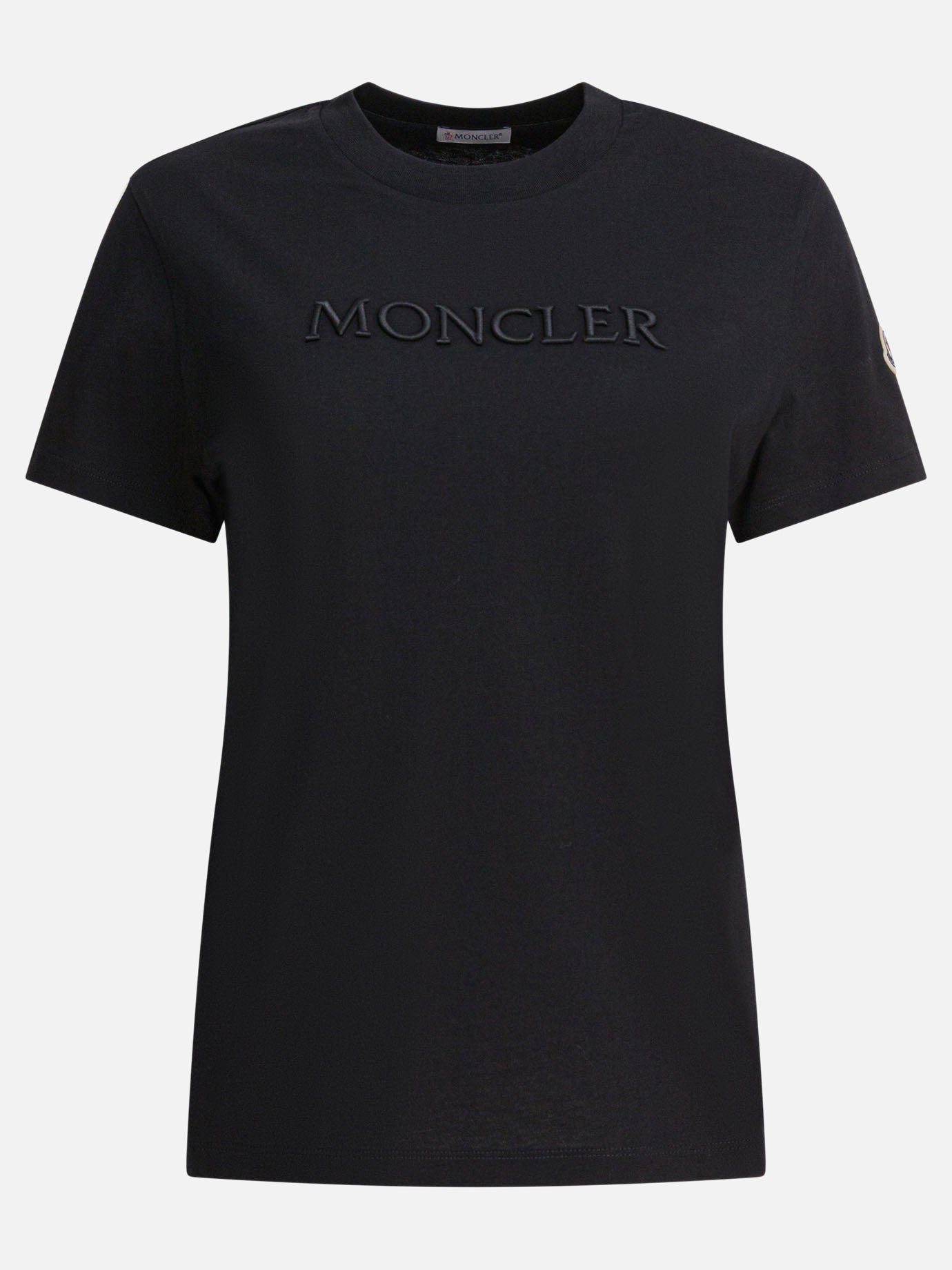 Crewneck t-shirts Logo  Black - Moncler Women | PDP | VIETTI Online Store | thumbnail