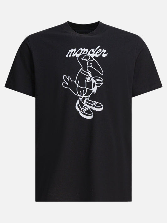 Crewneck t-shirts Logo  Black - Moncler Men | PLP | VIETTI Online Store 
