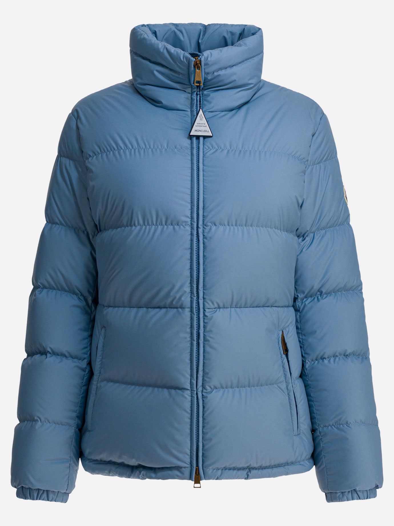 Down jackets Logo  Light blue - Moncler Women | PDP | VIETTI Online Store | thumbnail