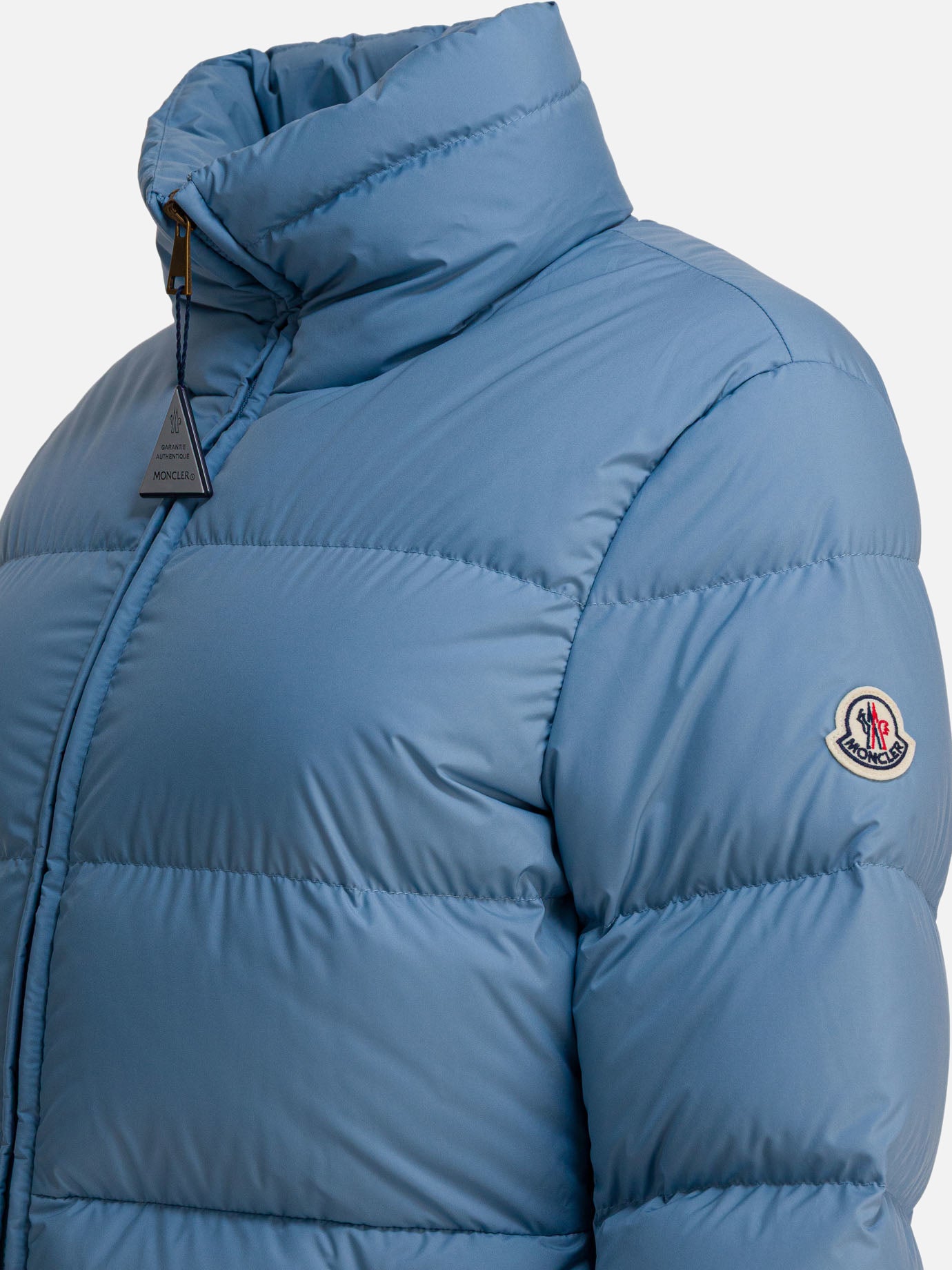 Down jackets Logo  Light blue - Moncler Women | PDP | VIETTI Online Store | Zoom-Modal_4
