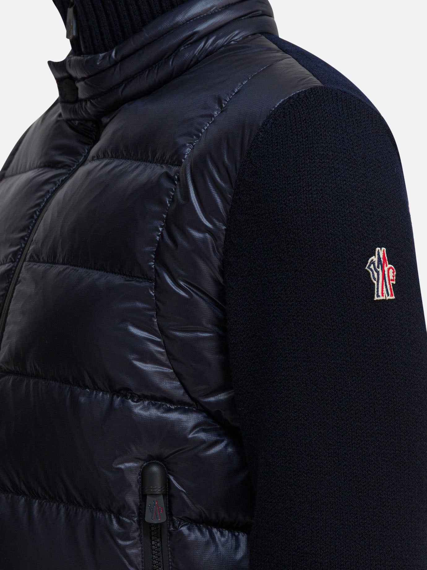 Quilted & Utility Jackets Logo  Blue - Moncler Grenoble Men | PDP | VIETTI Online Store | thumbnail_4