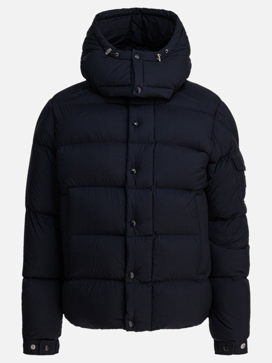 Down jackets Solid colour  Blue - Moncler Men | PDP | VIETTI Online Store 
