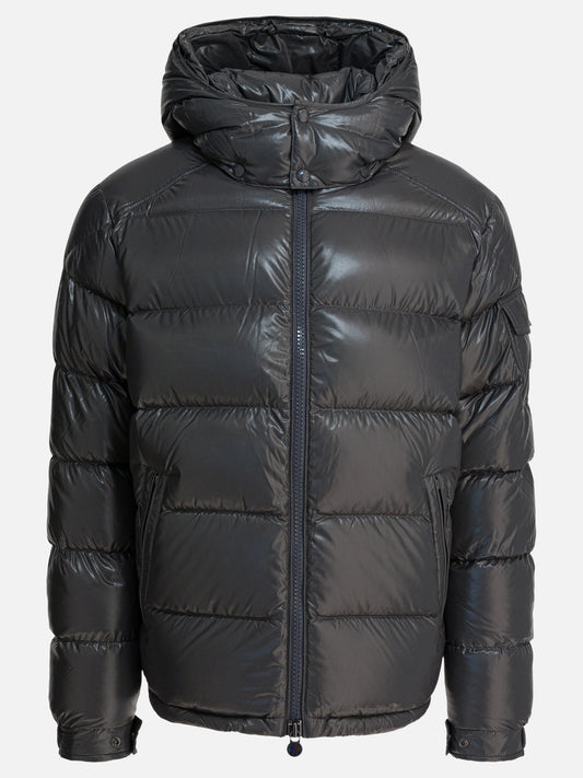 Down jackets Solid colour  Grey - Moncler Men | PDP | VIETTI Online Store 
