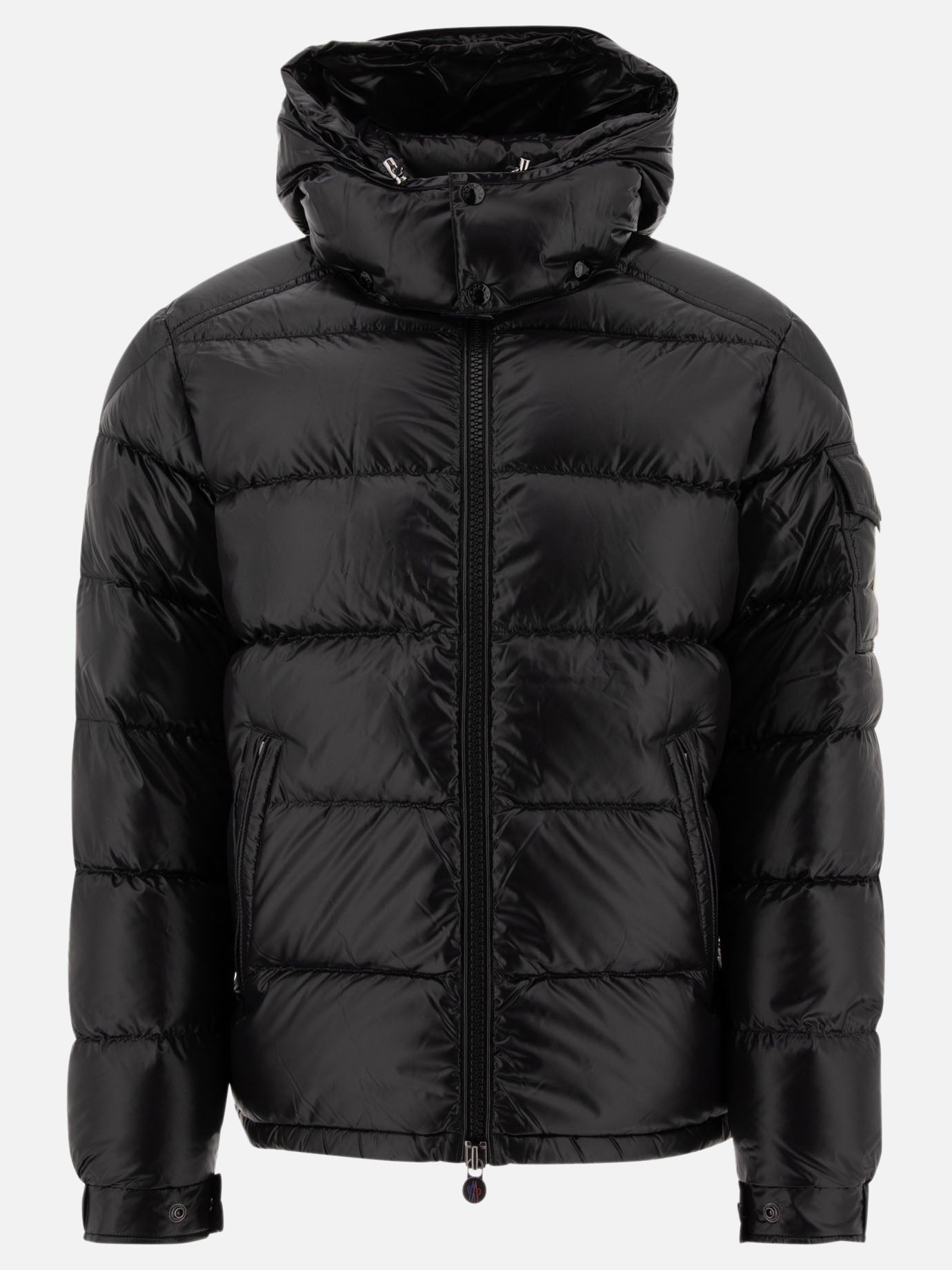 Down jackets Solid colour  Black - Moncler Men | PDP | VIETTI Online Store | Zoom-Modal
