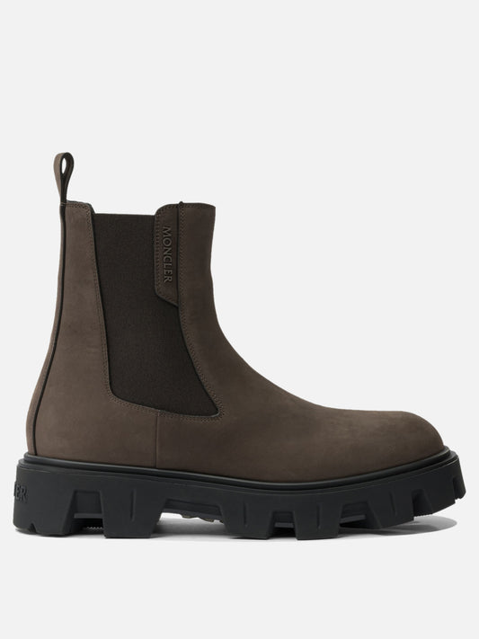 Chelsea boots 100% real leather - 100% polyamide  Brown - Moncler Men | PDP | VIETTI Online Store 
