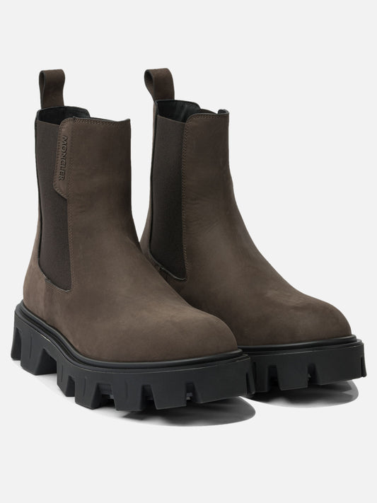 Chelsea boots 100% real leather - 100% polyamide  Brown - Moncler Men | PDP | VIETTI Online Store | 2
