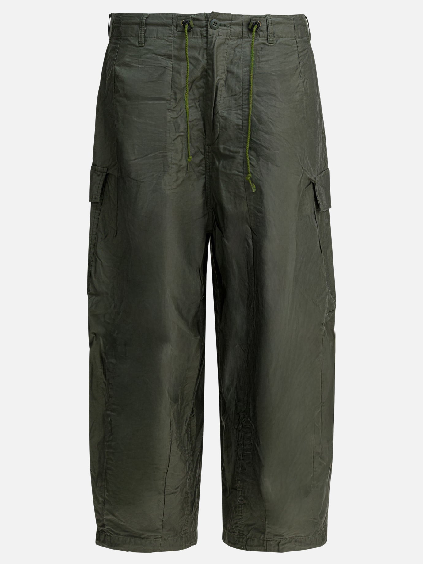 Cargo & parachute trousers Solid colour  Green - Needles Men | PDP | VIETTI Online Store | thumbnail