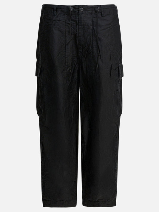 Cargo & parachute trousers Solid colour  Black - Needles Men | PLP | VIETTI Online Store 
