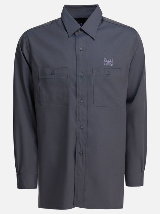 Casual shirts Logo  Grey - Needles Men | PDP | VIETTI Online Store 

