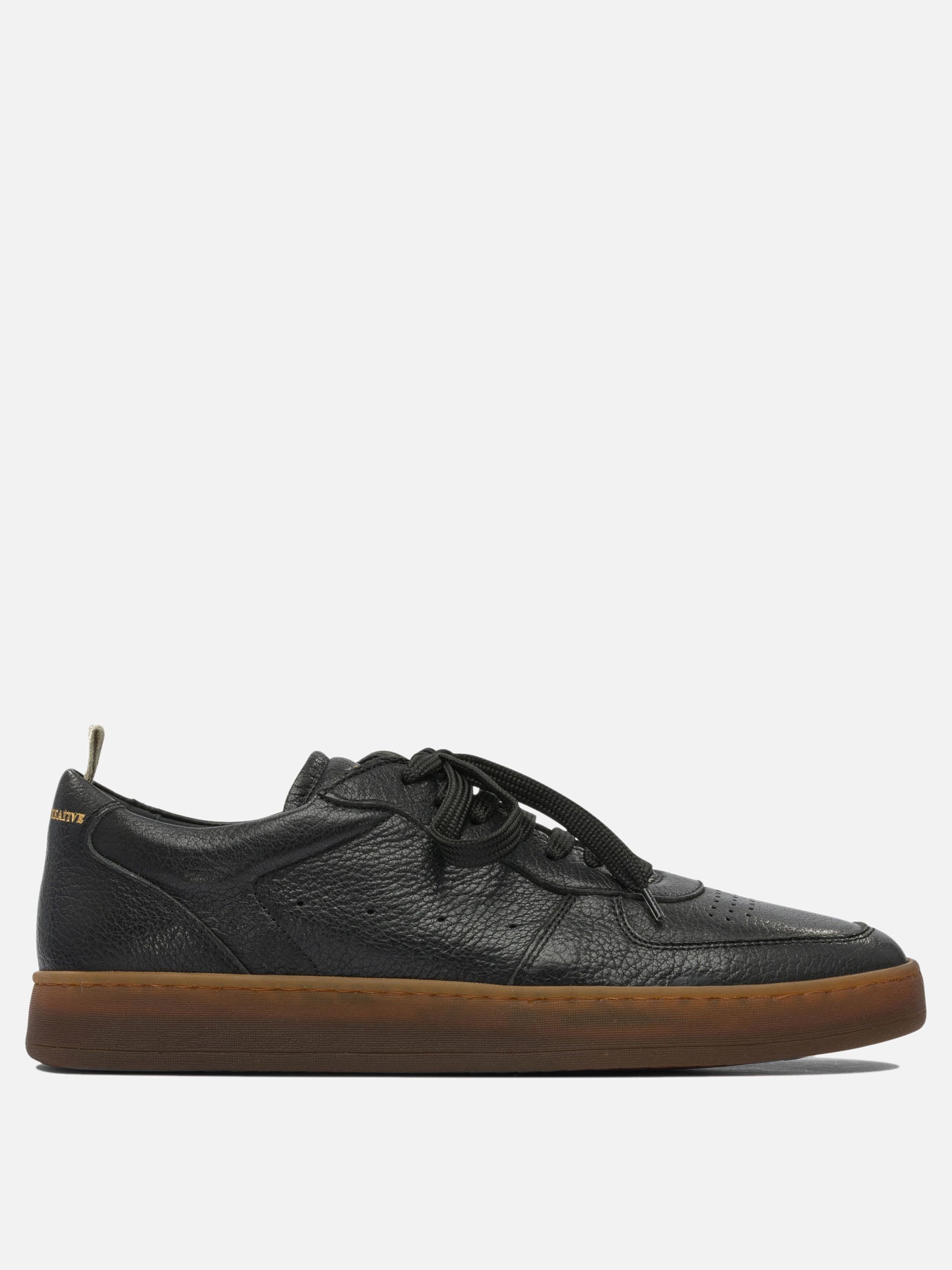 Low top sneakers 100% leather - 100% rubber  Black - Officine Creative Men | PDP | VIETTI Online Store | thumbnail