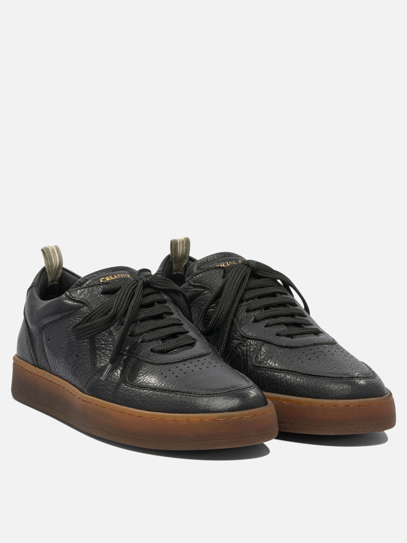 Low top sneakers 100% leather - 100% rubber  Black - Officine Creative Men | PDP | VIETTI Online Store | Zoom-Modal_2
