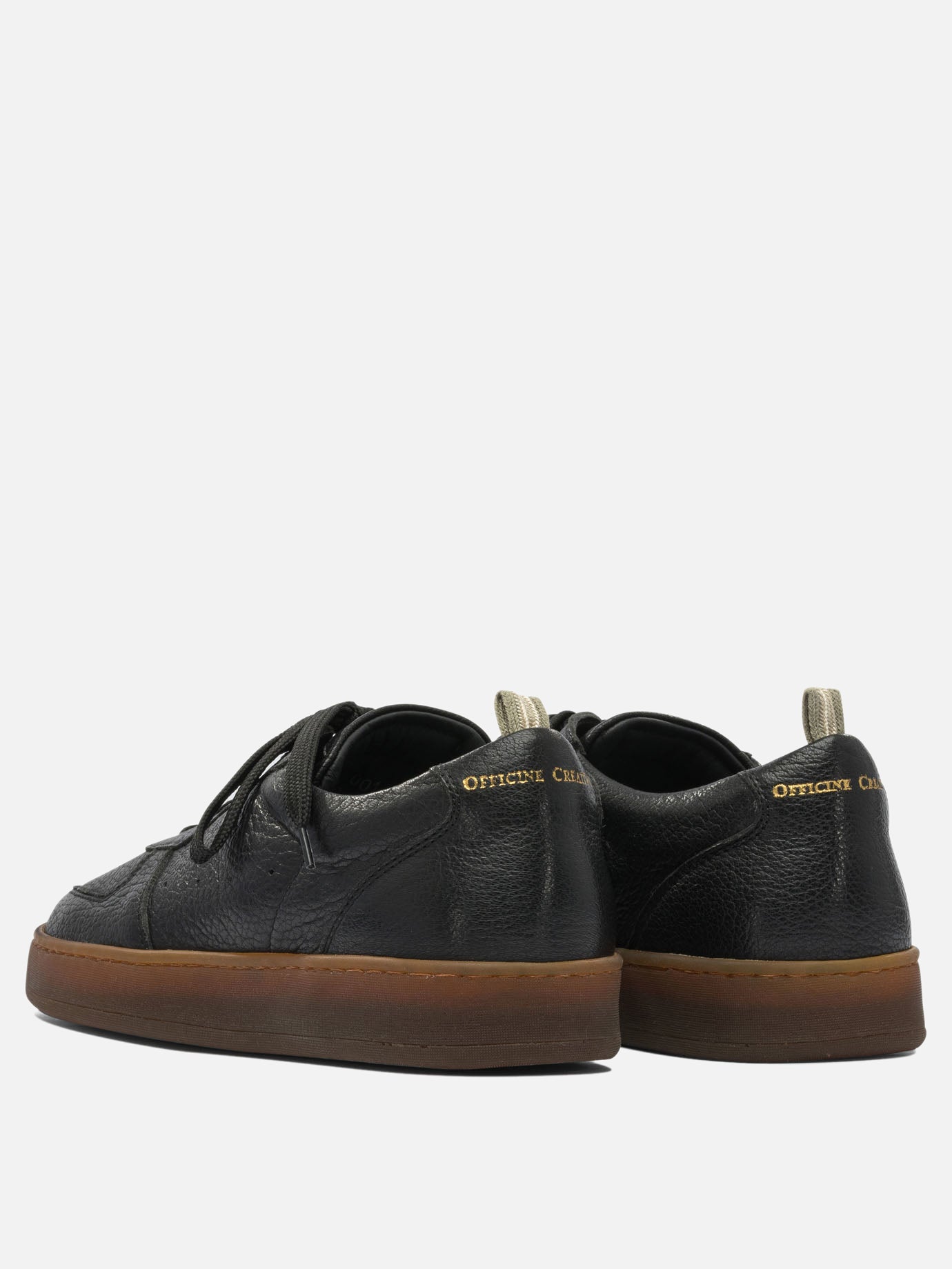 Low top sneakers 100% leather - 100% rubber  Black - Officine Creative Men | PDP | VIETTI Online Store | thumbnail_4