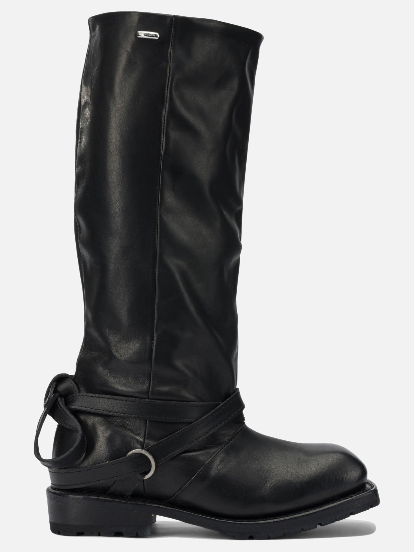 Knee-high 100% cow leather - 100% rubber  Black - Our Legacy Women | PDP | VIETTI Online Store | thumbnail
