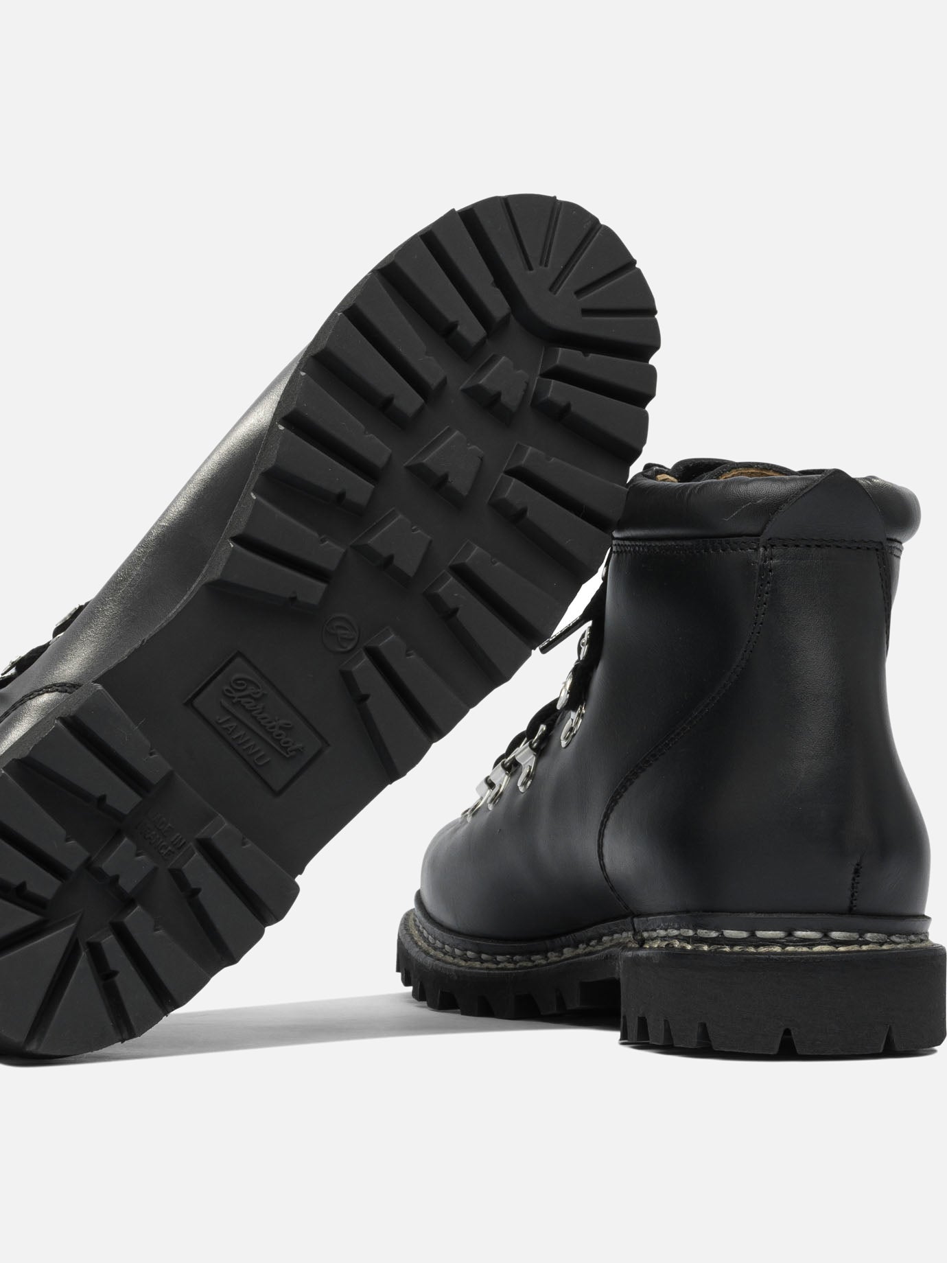 Lace-up boots 100% leather - 100% rubber  Black - Paraboot Men | PDP | VIETTI Online Store | Zoom-Modal_5
