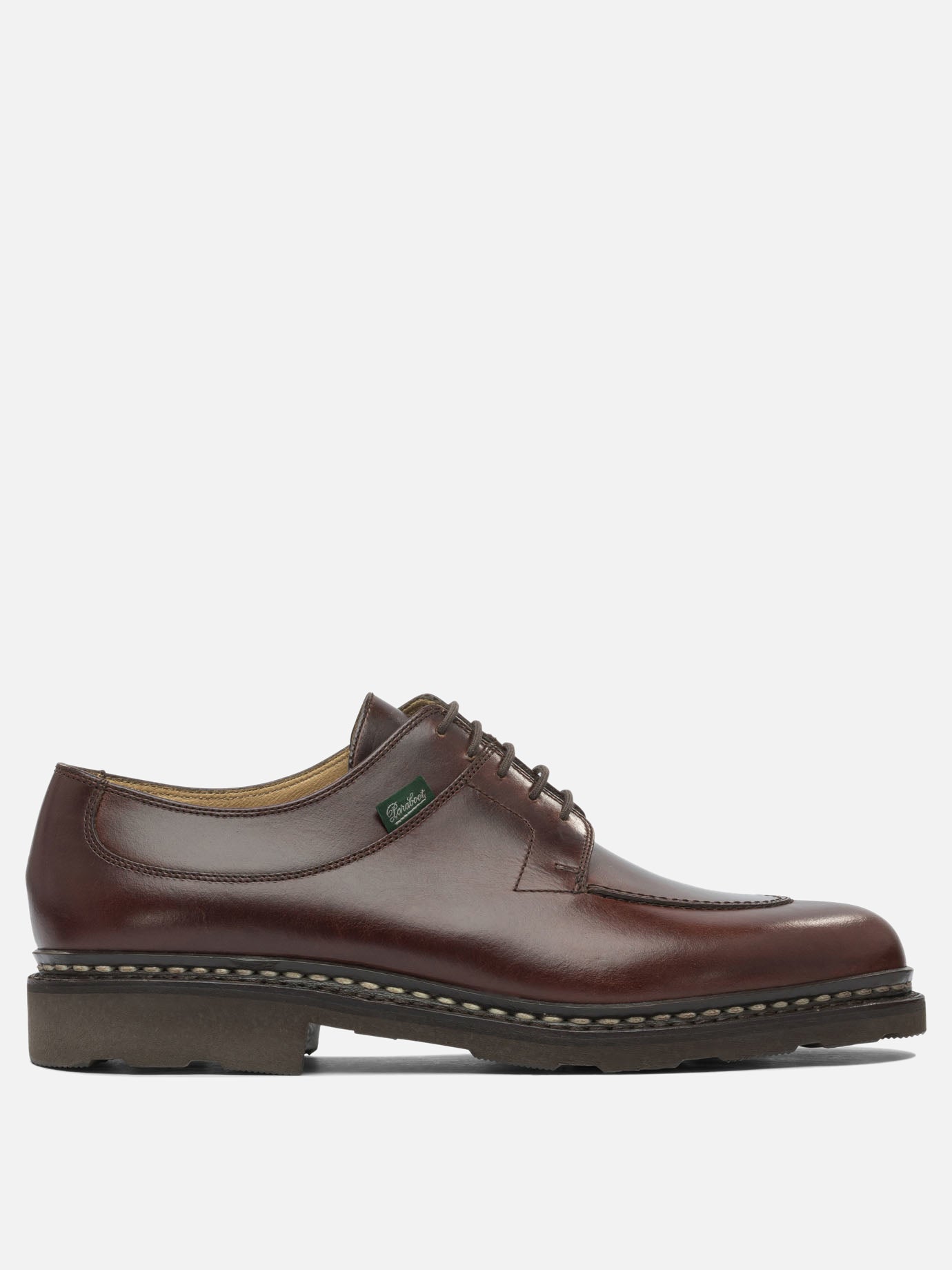 Derby 100% leather - 100% rubber  Brown - Paraboot Men | PDP | VIETTI Online Store | thumbnail