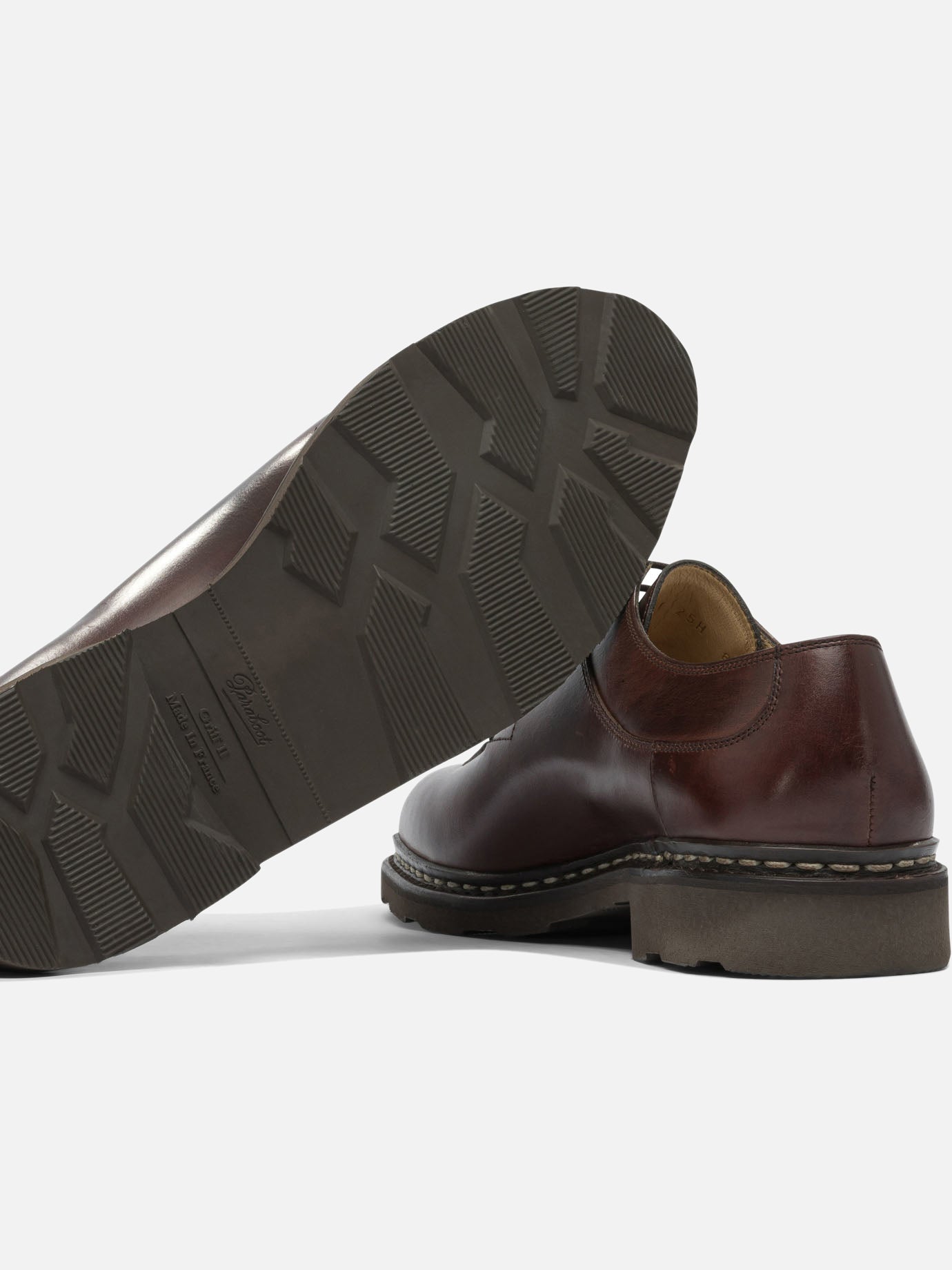 Derby 100% leather - 100% rubber  Brown - Paraboot Men | PDP | VIETTI Online Store | thumbnail_5