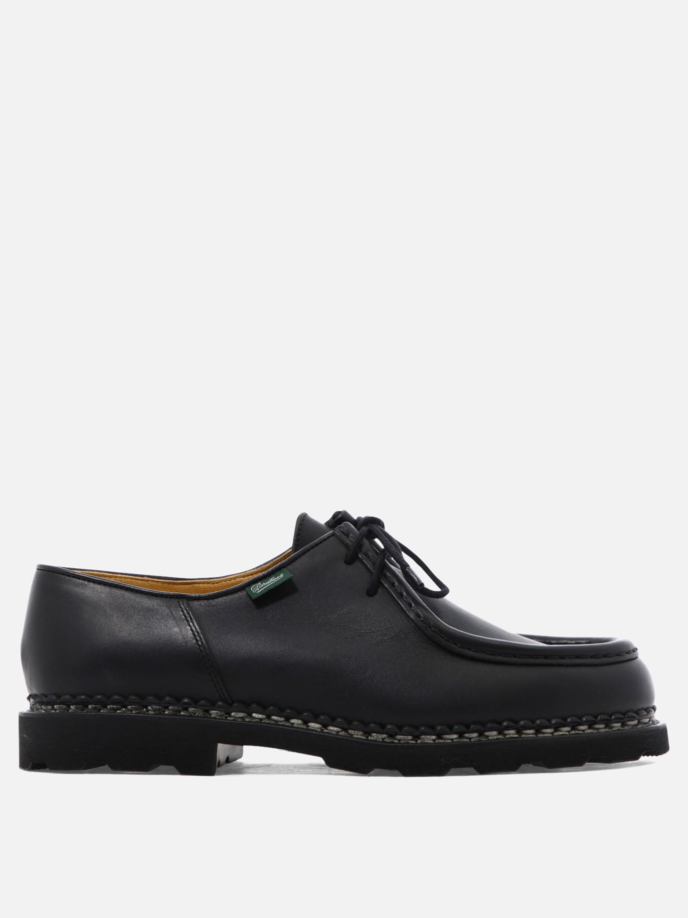 Laced loafers 100% leather - 100% rubber  Black - Paraboot Men | PDP | VIETTI Online Store | thumbnail