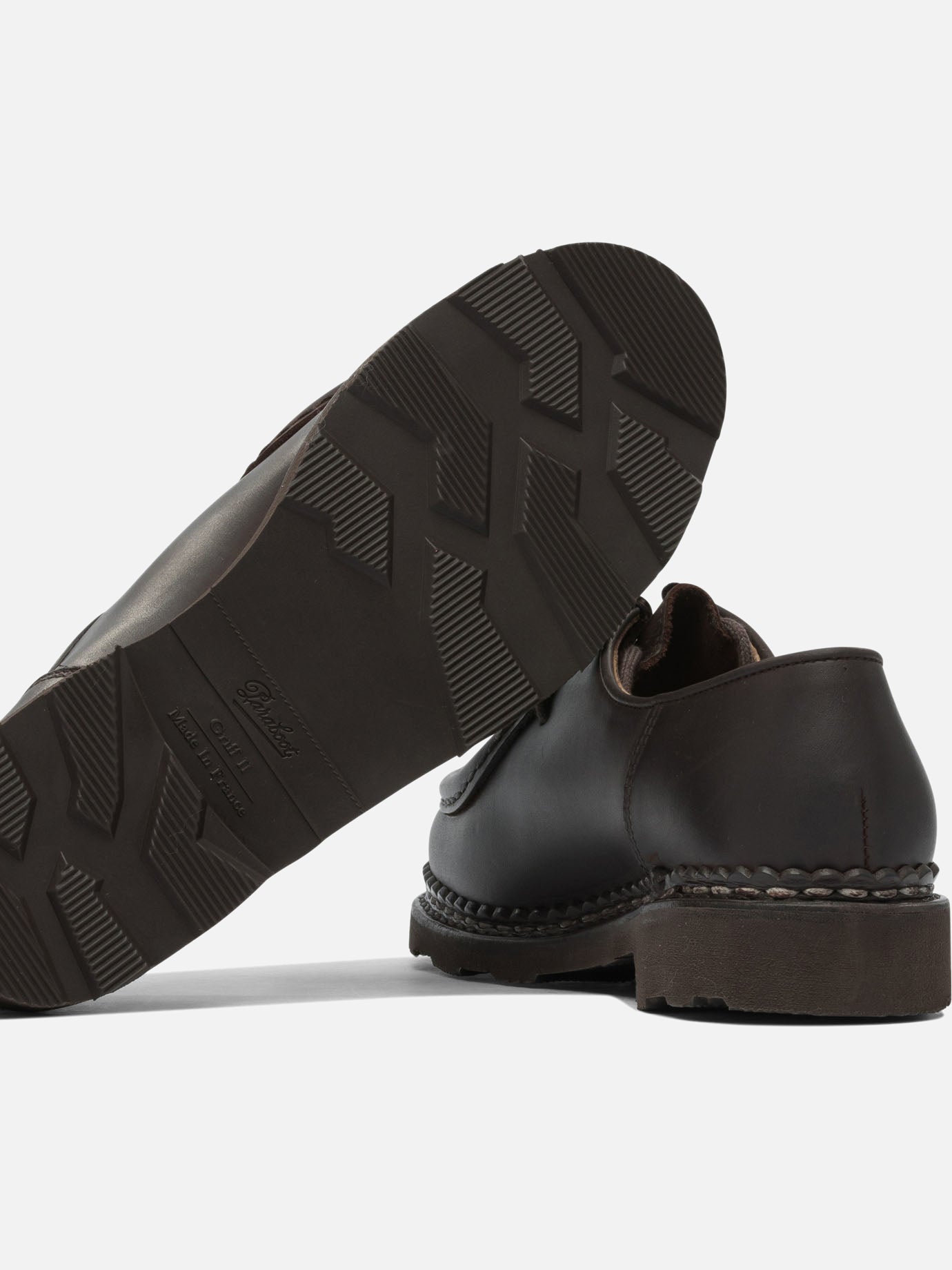 Laced loafers 100% leather - 100% rubber  Brown - Paraboot Men | PDP | VIETTI Online Store | thumbnail_5