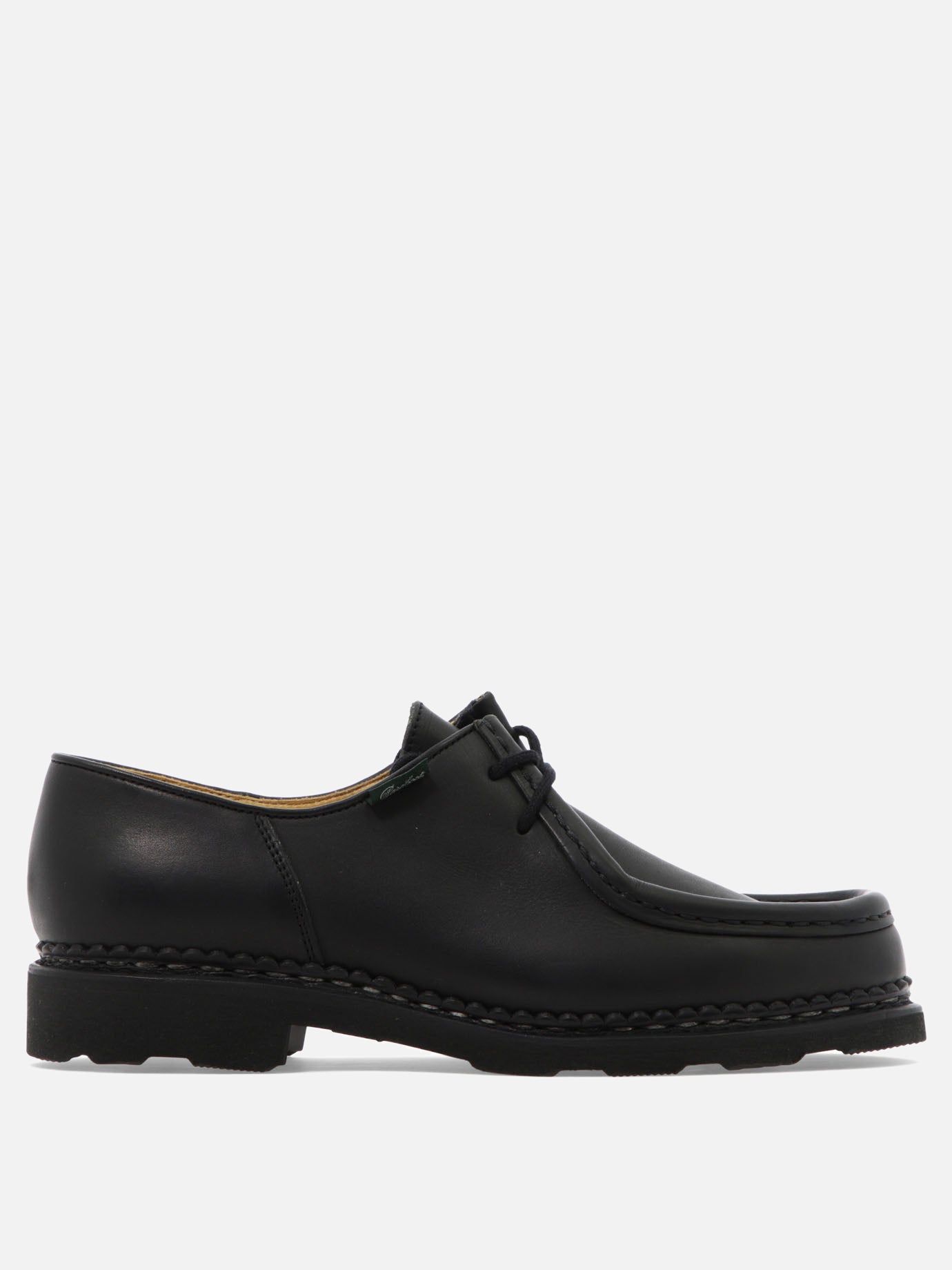 Laced loafers 100% leather - 100% rubber  Black - Paraboot Men | PDP | VIETTI Online Store | thumbnail