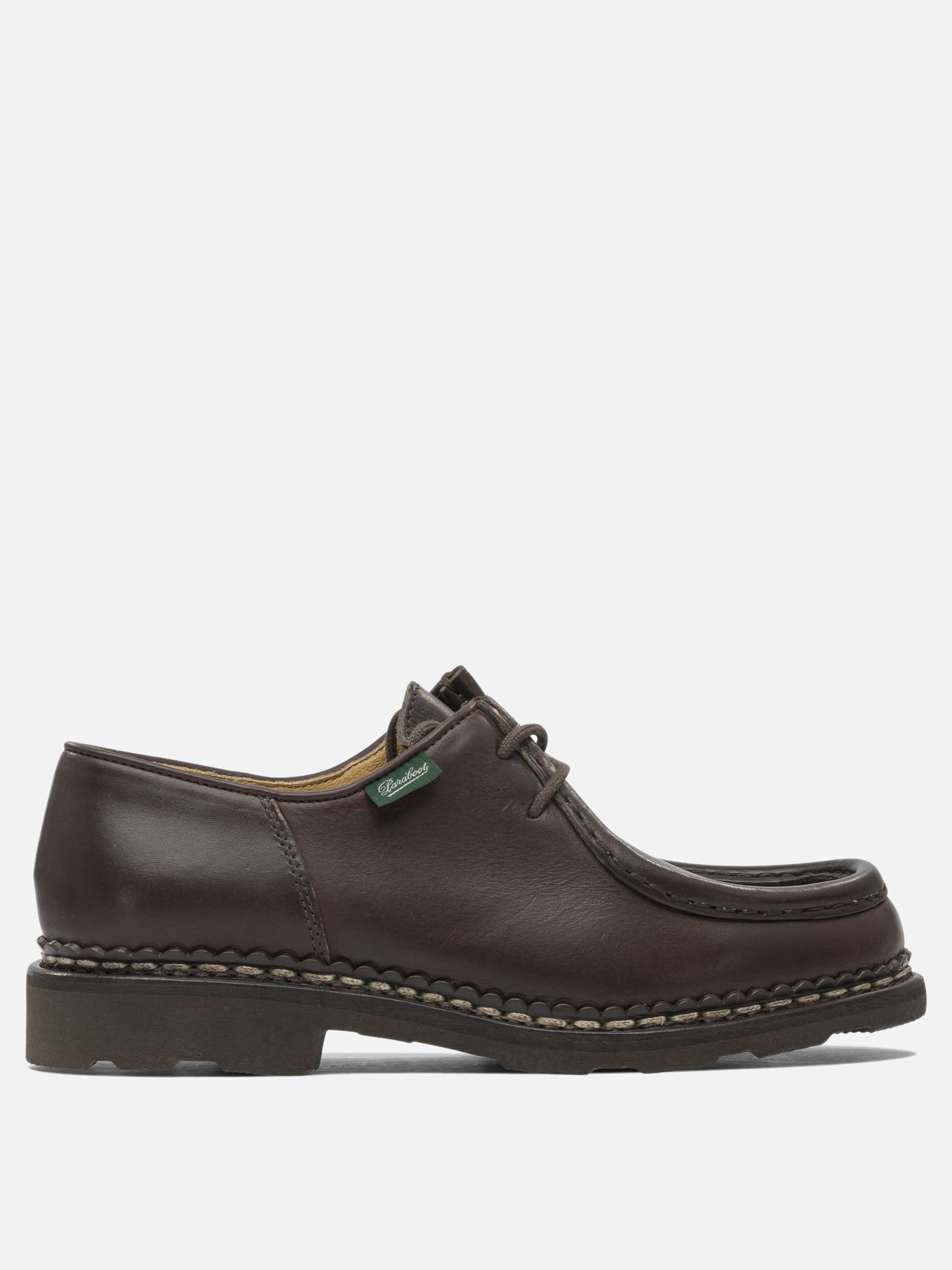 Laced loafers 100% leather - 100% rubber  Brown - Paraboot Men | PDP | VIETTI Online Store | thumbnail