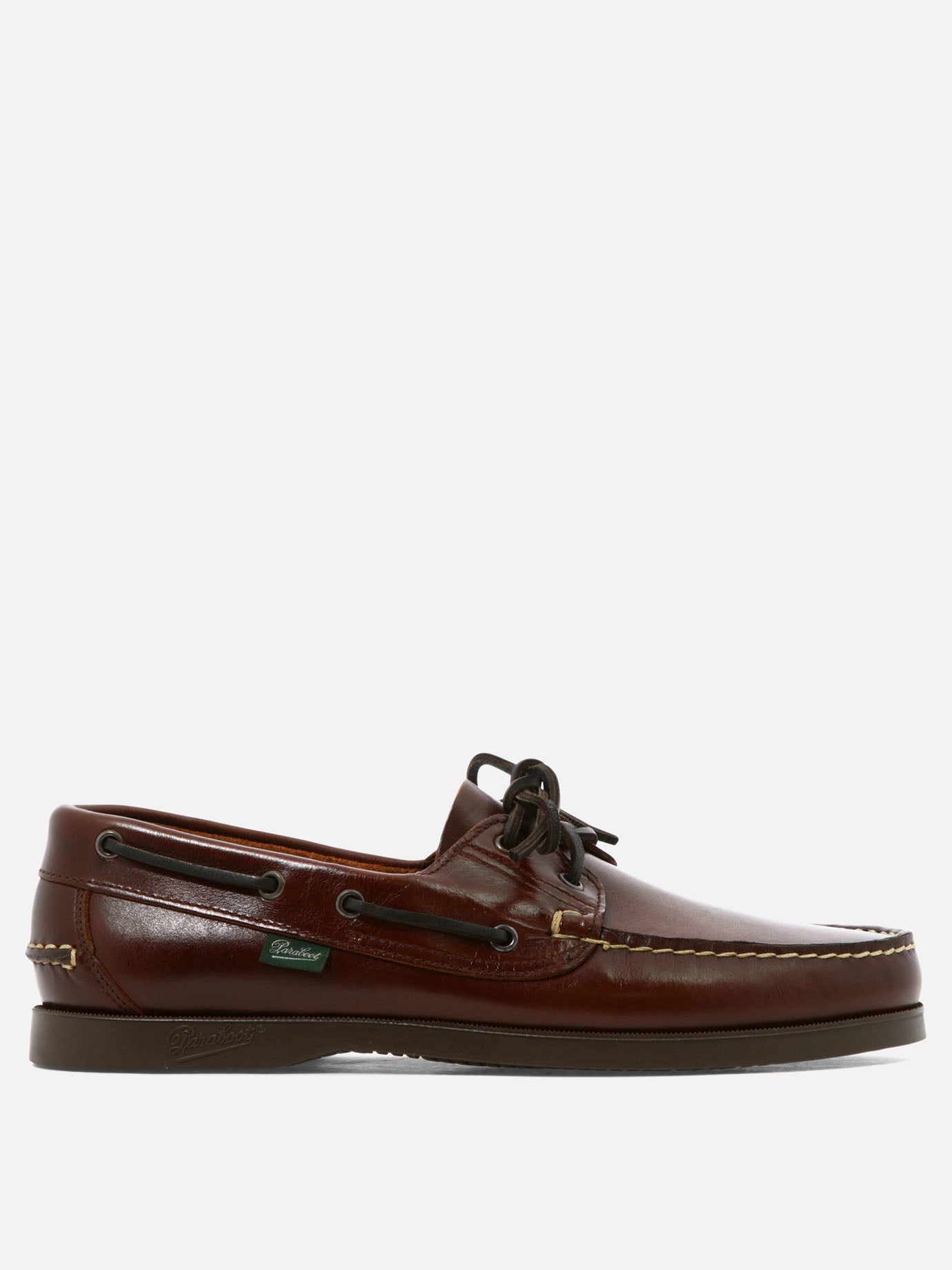 Laced loafers 100% leather - 100% rubber  Brown - Paraboot Men | PDP | VIETTI Online Store | thumbnail