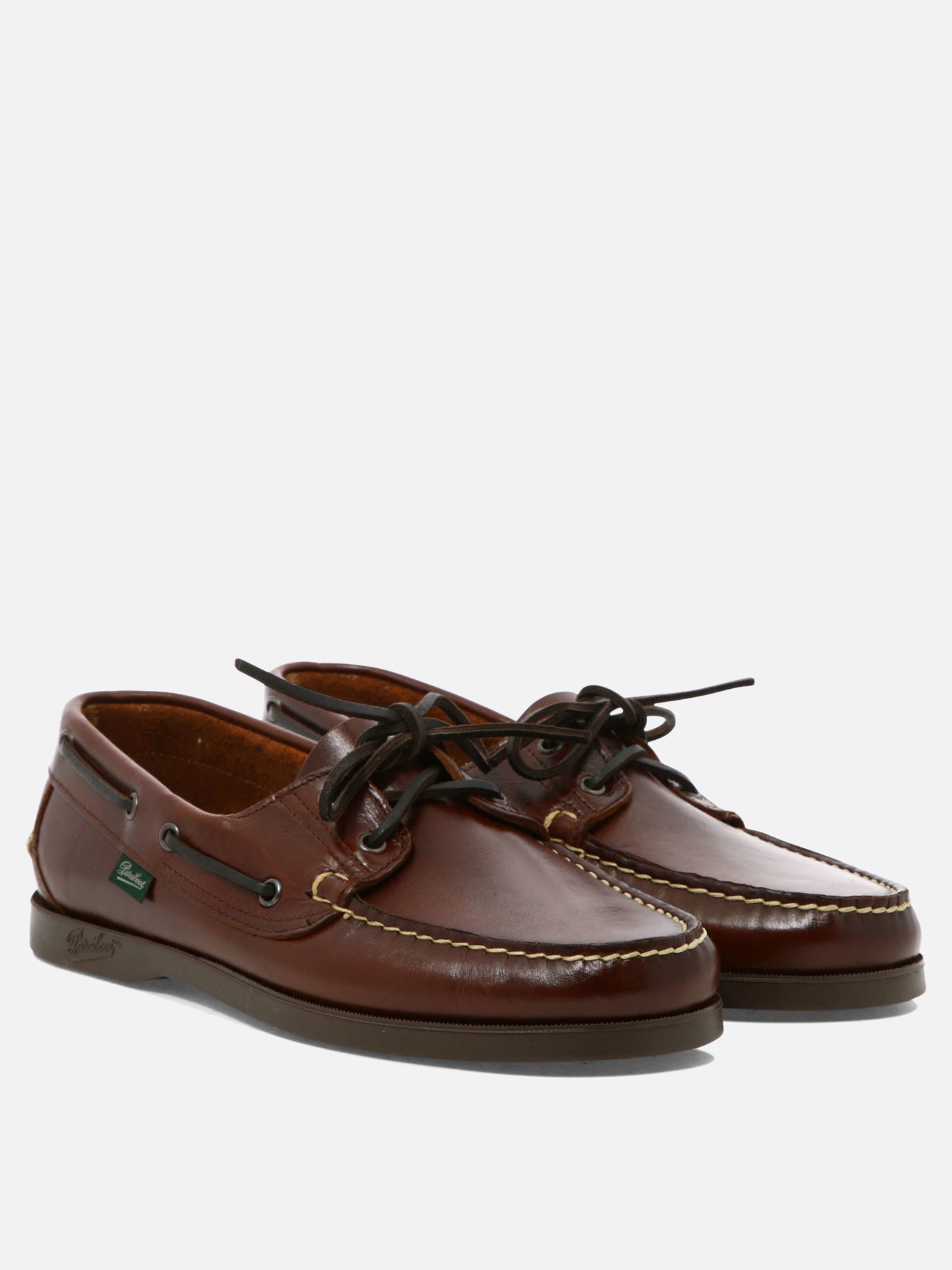Laced loafers 100% leather - 100% rubber  Brown - Paraboot Men | PDP | VIETTI Online Store | thumbnail_2