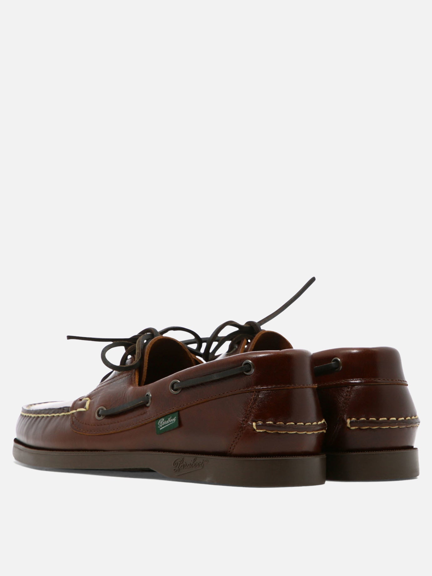 Laced loafers 100% leather - 100% rubber  Brown - Paraboot Men | PDP | VIETTI Online Store | thumbnail_4