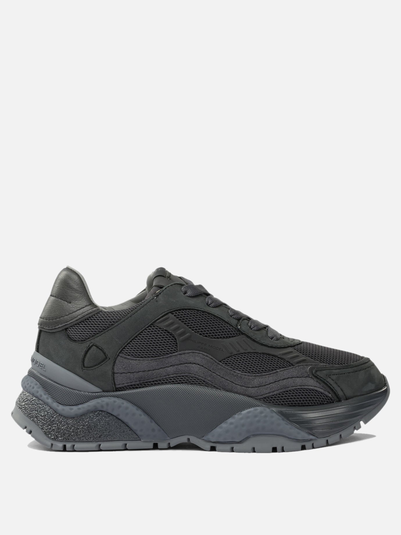 Low top sneakers 50% fabric 40% calf leather 10% goat leather - 100% rubber  Black - Philippe Model Paris Women | PDP | VIETTI Online Store | Zoom-Modal
