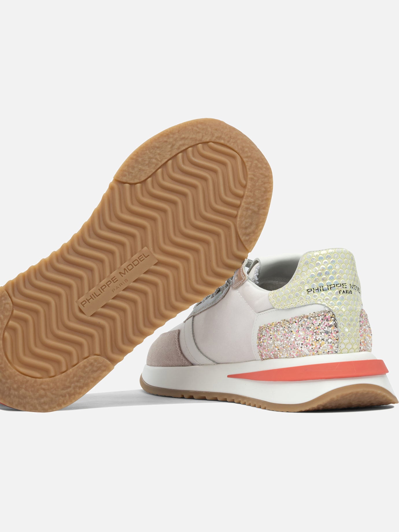 Low top sneakers 80% leather 20% polyamide - 100% rubber  Beige - Philippe Model Paris Women | PDP | VIETTI Online Store | Zoom-Modal_5
