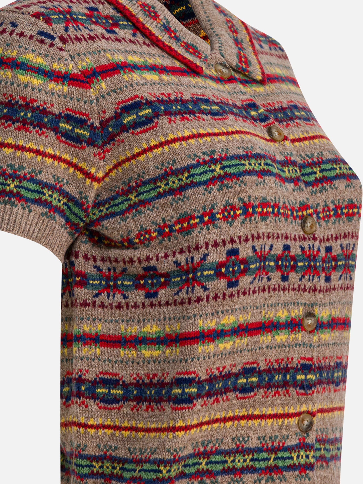 100% cashmere Print  Beige - Polo Ralph Lauren Women | PDP | VIETTI Online Store | Zoom-Modal_4
