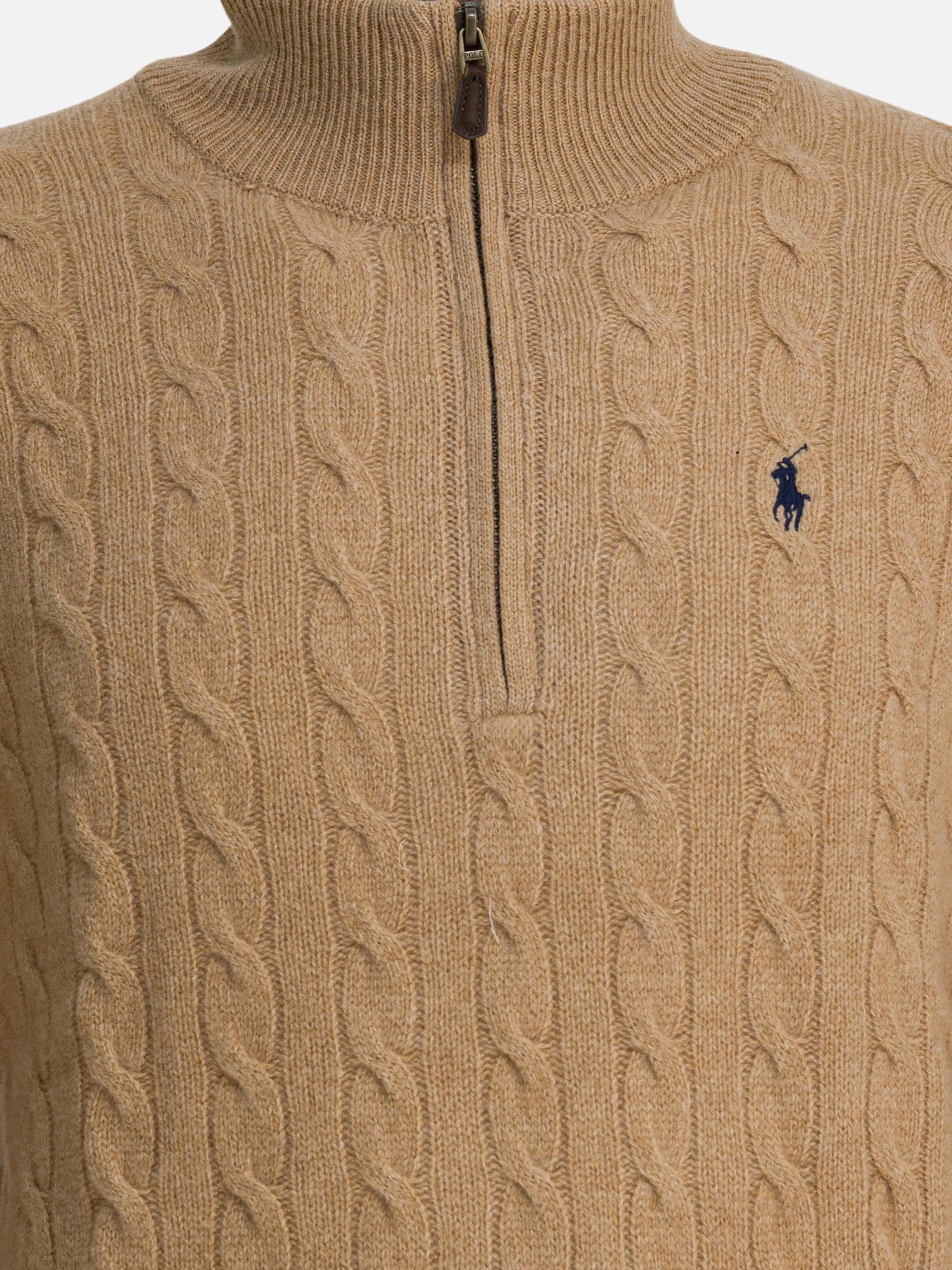 Half zip sweaters Logo  Beige - Polo Ralph Lauren Men | PDP | VIETTI Online Store | thumbnail_3