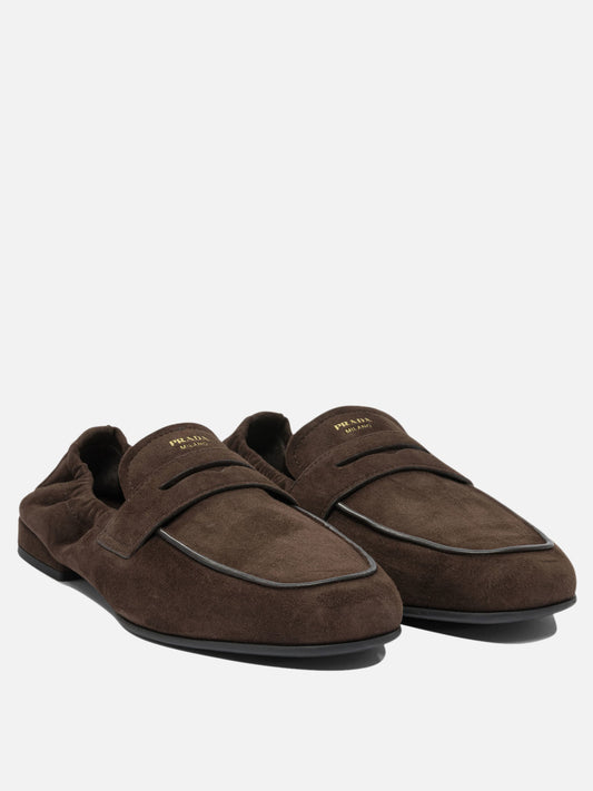 Loafers 100% lamb leather - 100% rubber  Brown - Prada Women | PDP | VIETTI Online Store | 2
